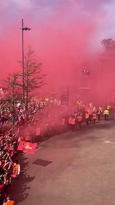 🚍🏟️🧨 incredible scenes as Liverpool team bus arrives at Anfield 🤩 | Liverpool FC - Liverpool Echo