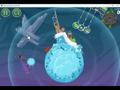 Angry Birds Space (PC Port) Cold Cults All Levels Gameplay