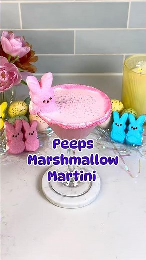 Peeps Marshmallow Martini