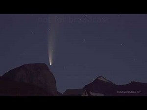 COMET NEOWISE RISING AT DAYBREAK