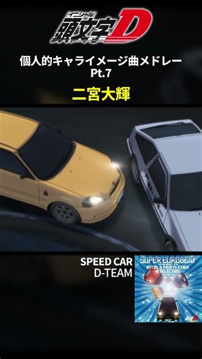 頭文字D 個人的キャライメージ曲メドレー pt.7 #頭文字d #イニシャルd #initiald #ユーロビート #eurobeat