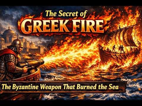 🔥 The Secret of Greek Fire: The Byzantine Weapon That Burned the Sea