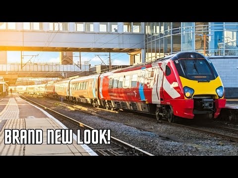 BRAND NEW LOOK! Refurbished CrossCountry Voyagers pass through Wolves 13/03/26
