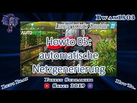 🚜 LS22 AutoDrive Howto 05: automatische Streckennetzgenerierung