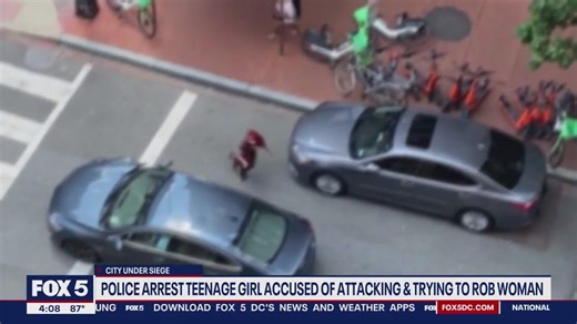 DC police arrest teenage girl accused of attacking and trying to rob woman