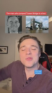 647K views · 42K reactions | Albert Gunter jumped a double decker bus over the Tower Bridge in London. Truly, one of the most metal moments in British history. Here’s the story of a weird work day as a bus driver! | Ryan Kelly Comedy | Facebook