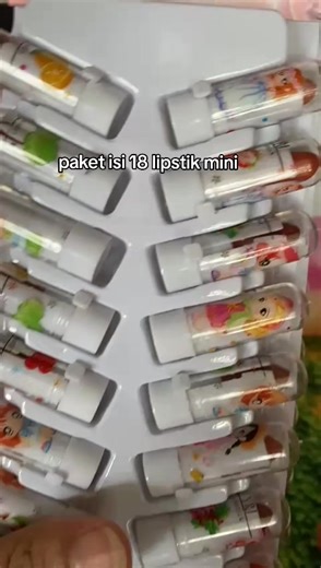 lipstik mini isi 18 pcs #lipstik #lipbalm #mainananakperempuan