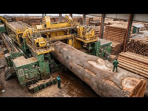 This Massive Wood Production Process Will Leave You Amazed | Inside American Giant Timber Factory