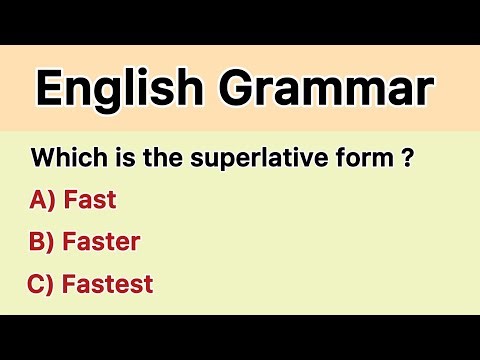 Which Is the Superlative Form? 🔥 English Grammar Quiz with Answers 2025