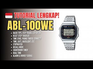 Tutorial Paling Lengkap Casio ABL-100 / ABL100 / ABL-100WE Bluetooth Step Tracker