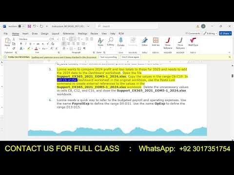 MS Excel Module 5: End of Module Project 1 | NP_EX365_2021_EOM5-1 | (Lewellen Group)