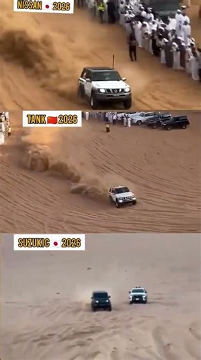 Nissan, Tank, and Suzuki: Technical Analysis of Off-road Sand Dynamics