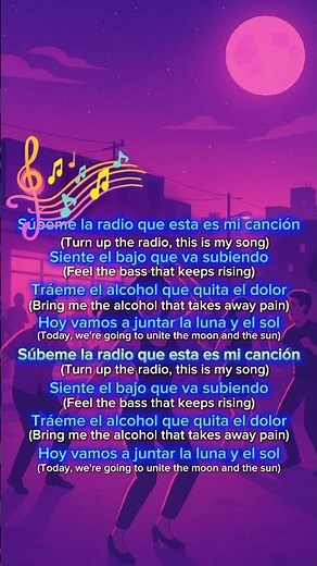 Subeme la radio - Enrique Iglesias- Lyrics + english translation