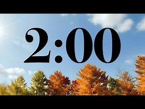 2 Minute Fall Timer | Autumn Leaves, Nature, & Calm Lofi Jazz Music | Classroom & Focus Countdown