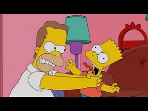 The FIRST Time Homer Strangles Bart - The Simpsons