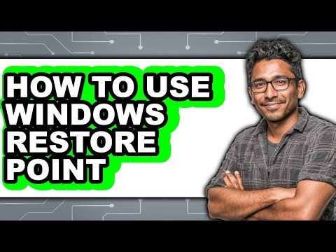 How to Use Windows Restore Point (only Way)