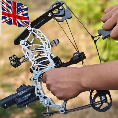 13" Mini Compound Bow Arrow Kits 15-32lbs Archery Short Axis Hunting Target UK  | eBay UK