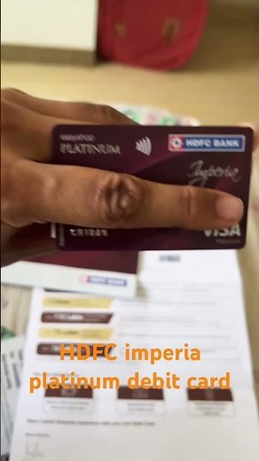 HDFC imperia debit card #imperia