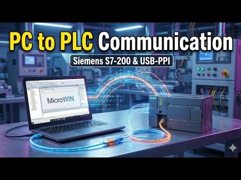 How to Connect PC to Siemens S7-200 PLC | PPI Cable Communication Setup Guide | #SiemensPLC #S7200