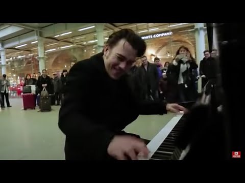 Henri Herbert Rocks The St Pancras Public Piano