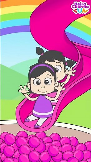 Main Perosotan Licin Warna Warni | Slipery color slides ♥ Learn Colors Nursery Rhymes For Kids