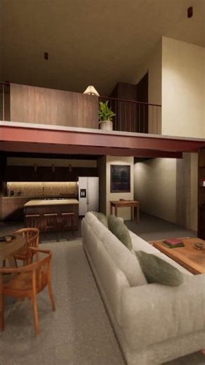 Render Interior Departamento 201 Ideas! Compressed