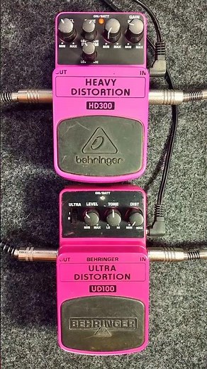 Behringer Heavy Distortion HD300 X Ultra Distortion UD100#behringer #boss #hd300 #megadistortion