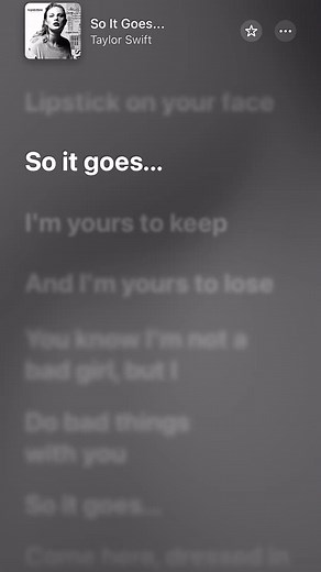 So It Goes… - Taylor Swift (Lyrics Video) | #reputation #reptv #taylorswift