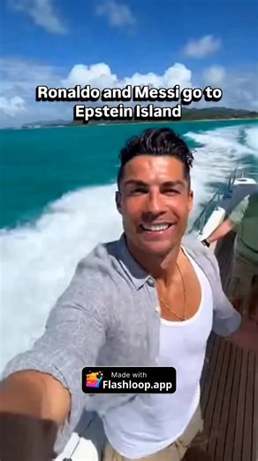 Wetflix on Instagram: "Epstein Island Vlog 😂 Made with Flashloop! Use my code 3NAYS4 for FREE CREDITS and start making videos like this! Link in bio! #ronaldo #cristiano #messi #cr7"