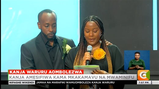 Kanja Waruru aombolezwa Familia na marafiki watoa rambirambi zao Kanja amesifiwa kama mkakamavu na mwaminifu Marehemu ametajwa kama aliyeishi kikamilifu Kanja alifariki baada ya kuugua saratani #NipasheWikendi Mashirima Kapombe | Citizen TV Kenya
