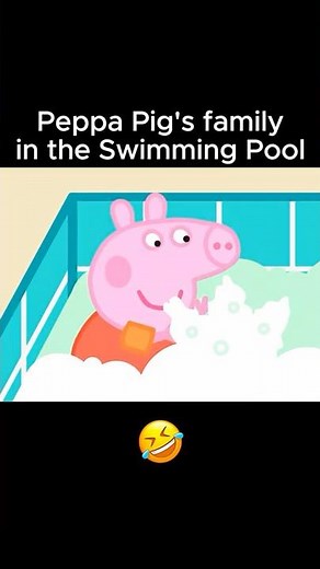 Peppa Pig's Family in the Swimming Pool! 🤣 Part 2 #peppapig #peppa #animation