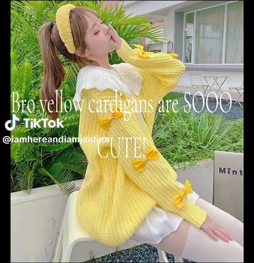 Exploring the Trend of Yellow Cardigans