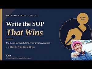 How to Write a Statement of Purpose That Wins | Scholarship Writing Series #2