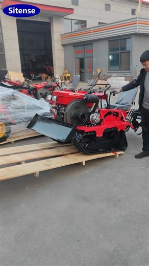 Factory Price Wholesale Mini Crawler Tractor Rotary Tiller #rotarytiller #tractor #minitractor #farm