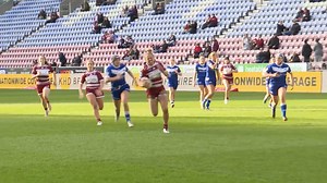 17K views · 220 reactions |  헜헻혀헶헱헲 헟헼헼헸: 헪헼헺헲헻 헮혁 혁헵헲 헗헪  On Friday night, our Women's team made history as they played their first ever game at the DW Stadium Official, beating Barrow Raiders 18-4. Watch the full game and highlights on Wigan TV  wwrl.net/tv  Get an exclusive look at their history-making matchday  #WWRL | Wigan Warriors | Facebook