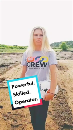 Skilled. Powerful. Badass.👷‍♀️#womenpower #womeninconstruction #thecrew #construction #heavyequipment #iloveit