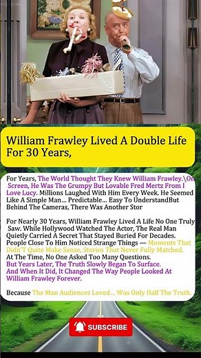 William Frawley Lived A Double Life For 30 Years, And No One