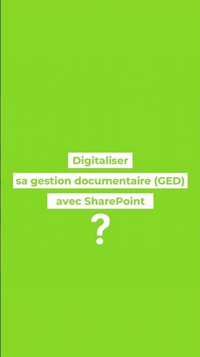 Mettre en place une GED (gestion électronique de documents) avec SharePoint #alma #sharepoint