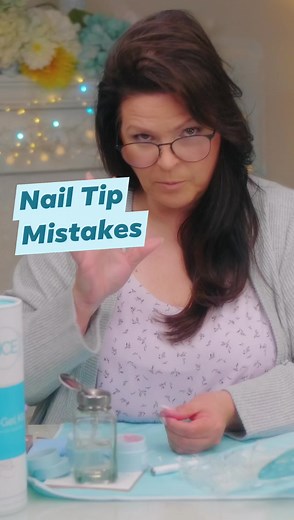 3.7M views · 10K reactions | Pressing down too hard is a common mistake to make when applying nail tips. Just remember— full cover tips are NOT press on nails! They require a different application process ☝ #nailcareereducation #nails #nailtech #diynails #frenchnails #nailtutorial #naildesign | Nail Career Education | Facebook