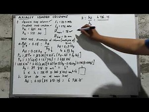 Axially Loaded Column Problem No.2