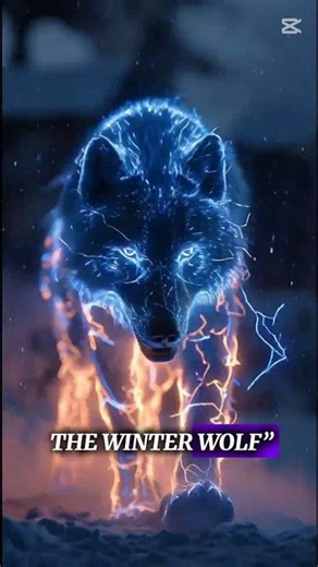 “Neon Wolf Rising — The Glowing Guardian of the Frozen Realm”