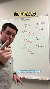 Steal vs. Rob vs. Burgle + Thief/Robber/Burglar Explained!