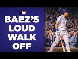Javy Báez PUMPED after blasting Cubs' walk-off hit vs. Reds!