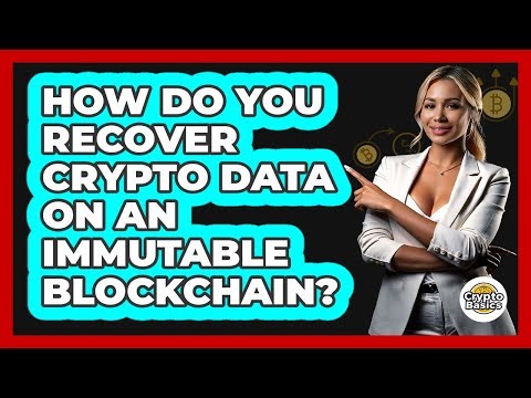 How Do You Recover Crypto Data On An Immutable Blockchain? - CryptoBasics360.com