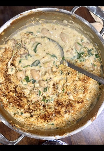 Leftover Cauli Cheese Butterbeans Recipe