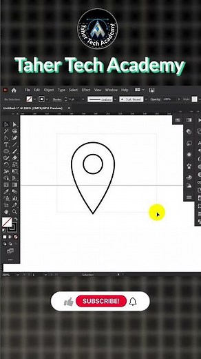 NSDA | GDF | Level 3 | 🎯 How to Create a Location Icon in Adobe Illustrator | ASSET Project 2025