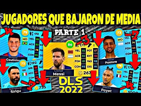 DLS 22✅TODOS LOS JUGADORES QUE BAJARON DE MEDIA EN DLS 2022!!??⬇️😢| + DE 50 JUGADORES 😱 | Parte 1💣