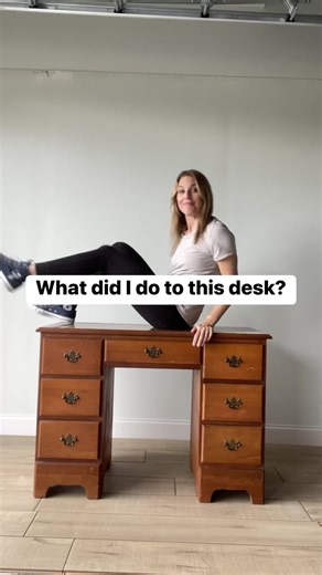 Chopping up an old desk #reels Blog post linked in the comments | Pretty Distressed