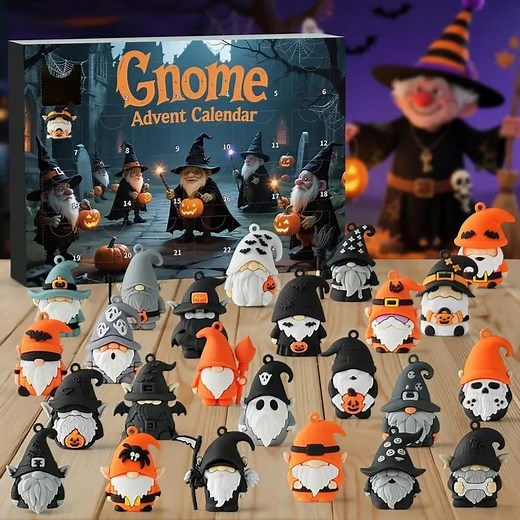 🎃 Count down to Halloween with 24 spooky-cute gnome surprises! Each day reveals a new collectible to decorate, play, and celebrate. Perfect fun for kids & adults alike! 👻✨ Don’t miss out—shop now!🛒 | Signalthe