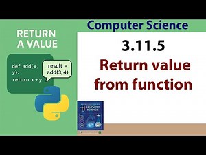 How to Return a Value from a Function in Python | Function Returning a Value | Python Functions